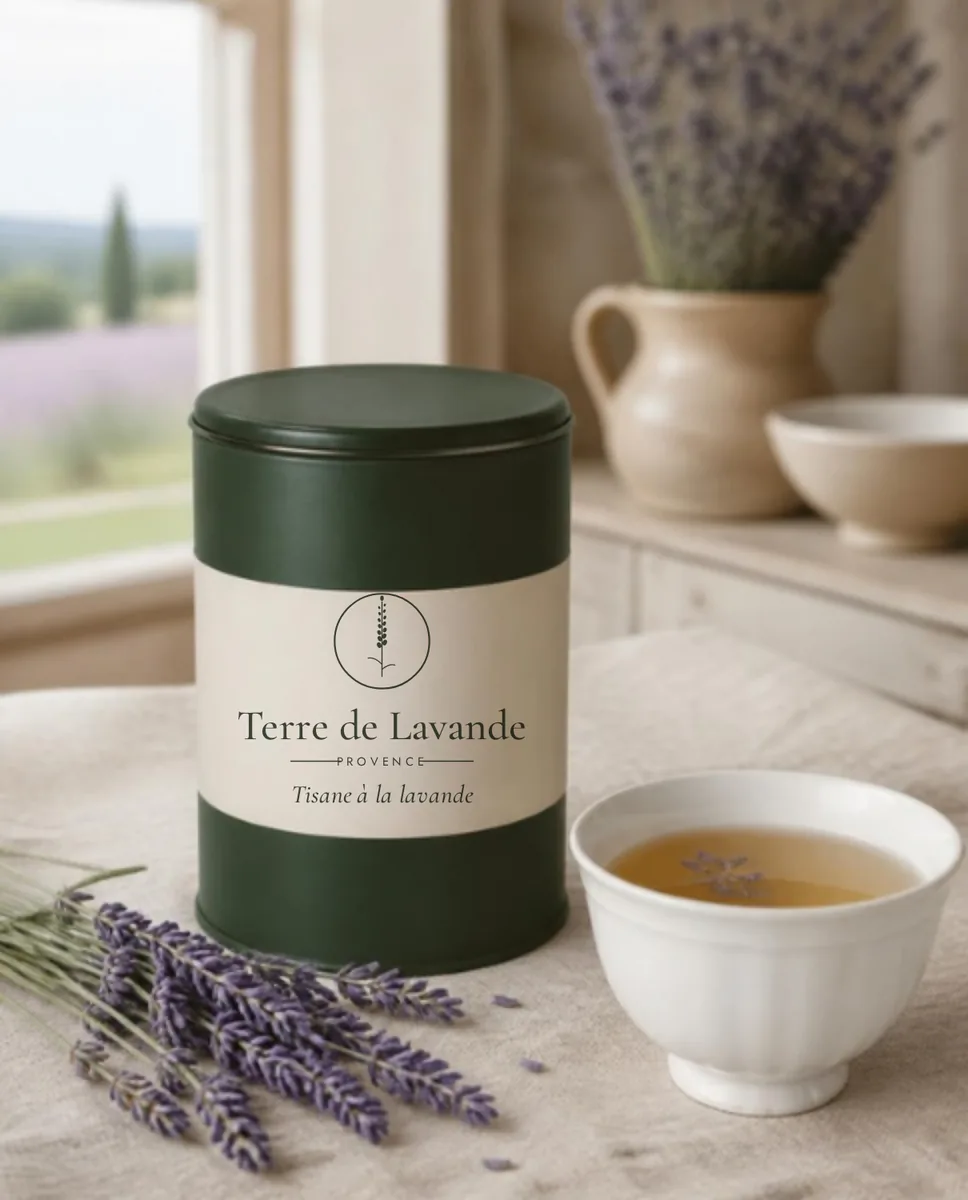 Lavender tea with the Terre de Lavande label